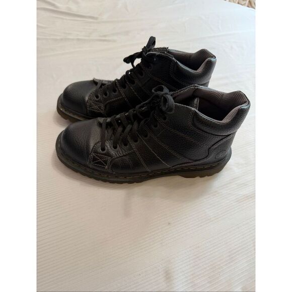 Dr. Martens Men’s Harrisland Black Leather Lace Up Boots Size 9 M main image 8